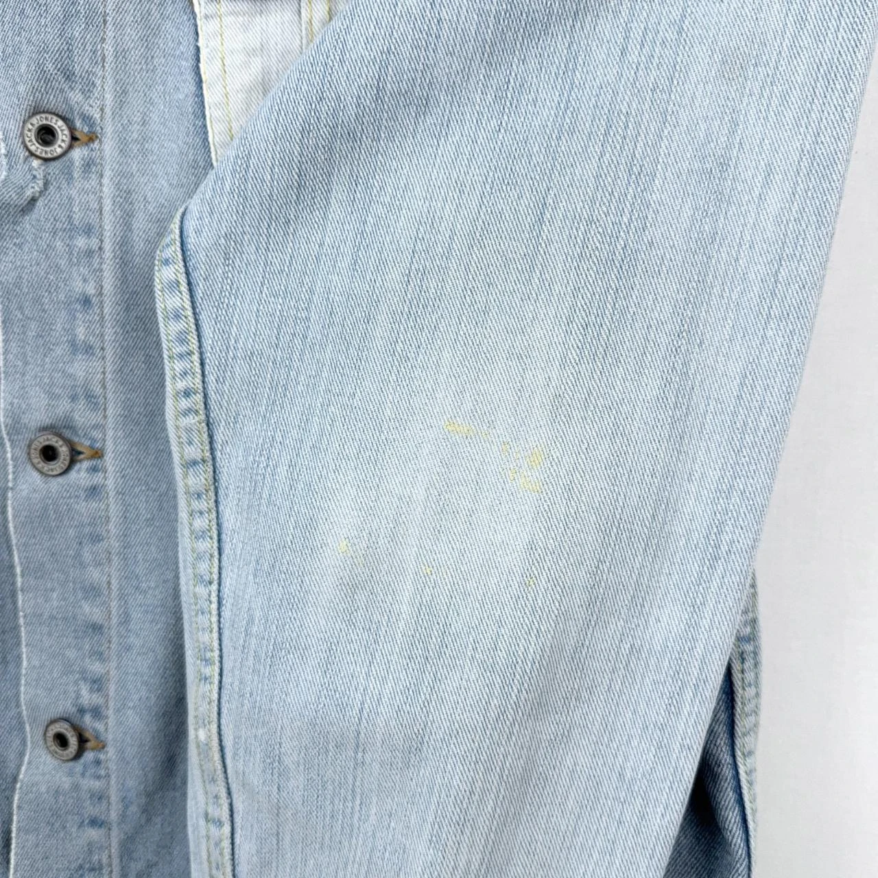 Jack & Jones Chaqueta de Denim Vintage Wash Talla L Azul Claro con Bolsillos en Contraste – photo 6